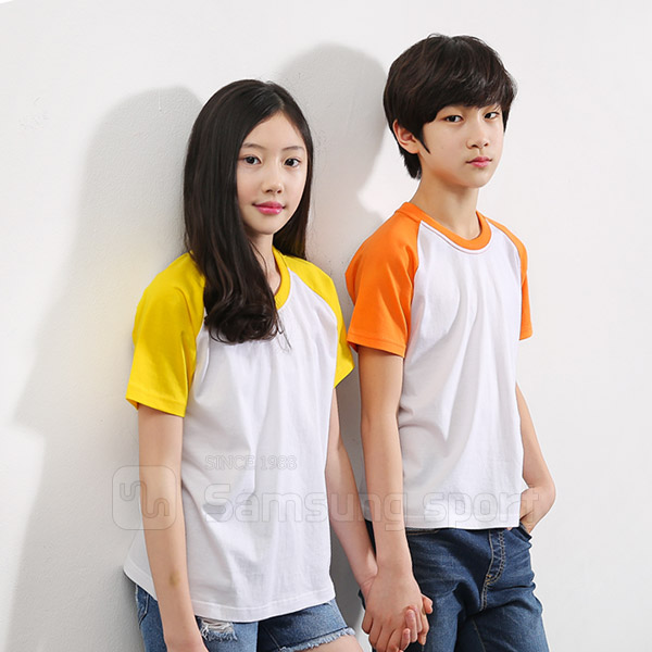 SSP-162 30수 아동용 나그랑 티셔츠 (오렌지/노랑)